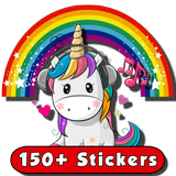🦄 WAStickerApps Unicornios Stickers para WhatsApp simgesi