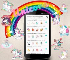 🦄 WAStickerApps Unicorns Stickers for WhatsApp 🌈 poster