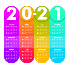 Calendrier de l'agenda scolaire 2021-2022 icône