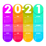Calendrier de l'agenda scolaire 2021-2022 icône