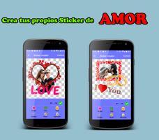 💘Create love stickers💘WAStickerapps poster