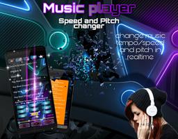 Play Music - speed and pitch poster