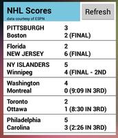 Sports Scores Widget imagem de tela 3