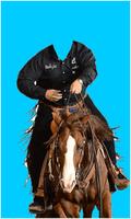 Horse With Man Photo Suit HD screenshot 2