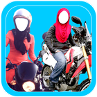 آیکون‌ Hijab Girl Bike Photo Suit