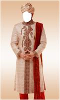 Wedding Sherwani Photo Suit الملصق