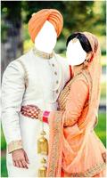 Couple Punjabi Wedding Frames پوسٹر
