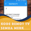 Kode Remot TV Segala Merek Via HP