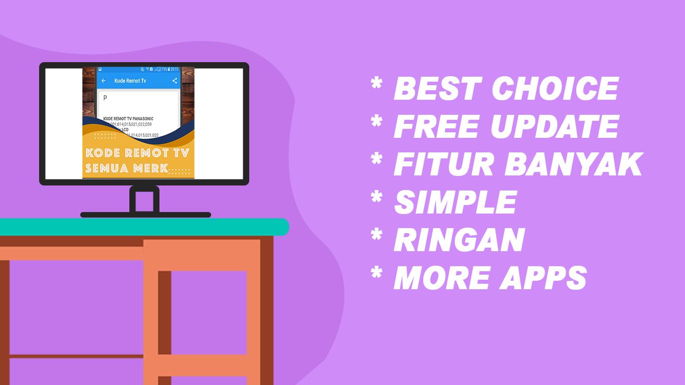 Kode Remot TV Segala Merek Via HP 2