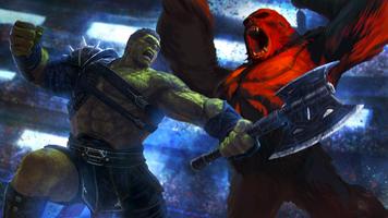Flying Monster Muscle Hero Sim Cartaz