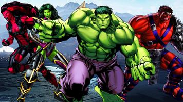 Flying Monster Muscle Hero Sim imagem de tela 2