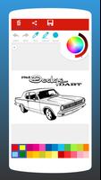Muscle Car Coloring Book Affiche