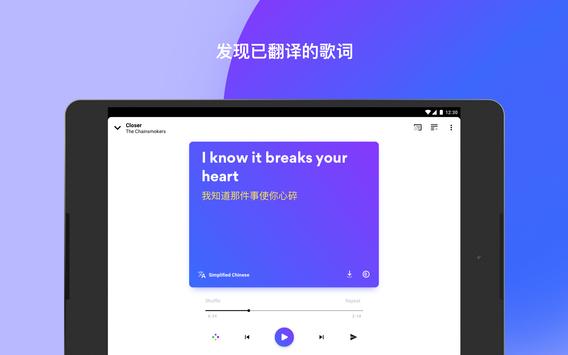 Musixmatch音乐播放器的歌词 截图 7