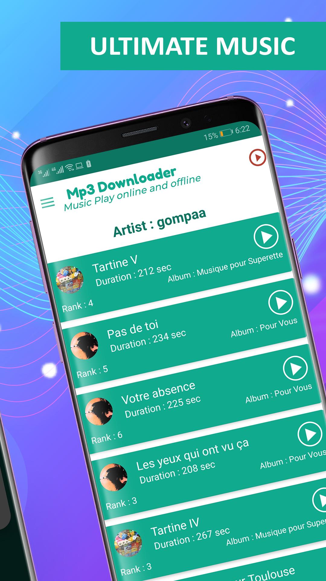 Android 用の Mp3音楽ダウンローダー無料音楽ダウンロードアプリ Apk をダウンロード