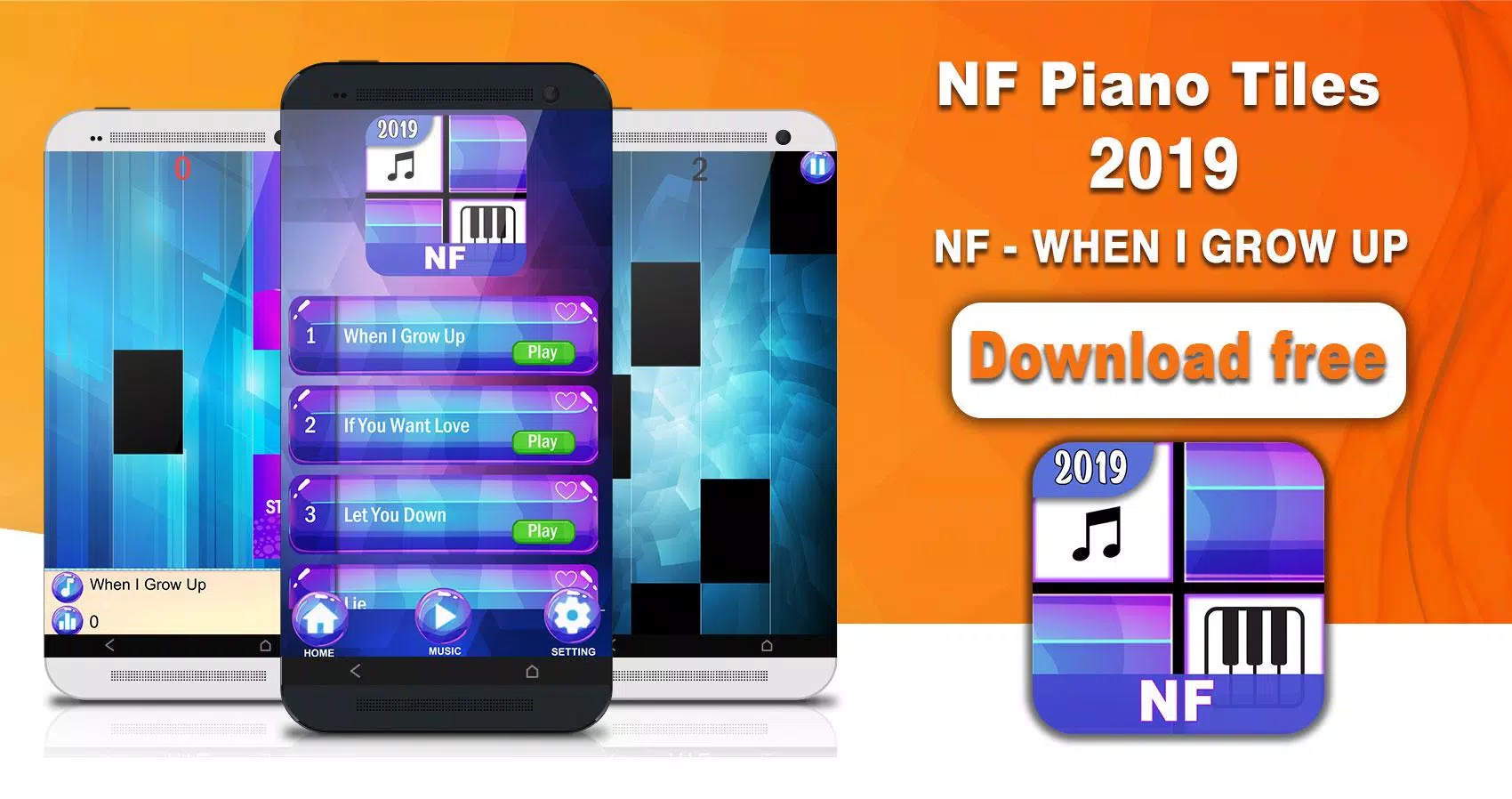 NF When I Grow Up Fancy Piano Tiles APK pour Android Télécharger