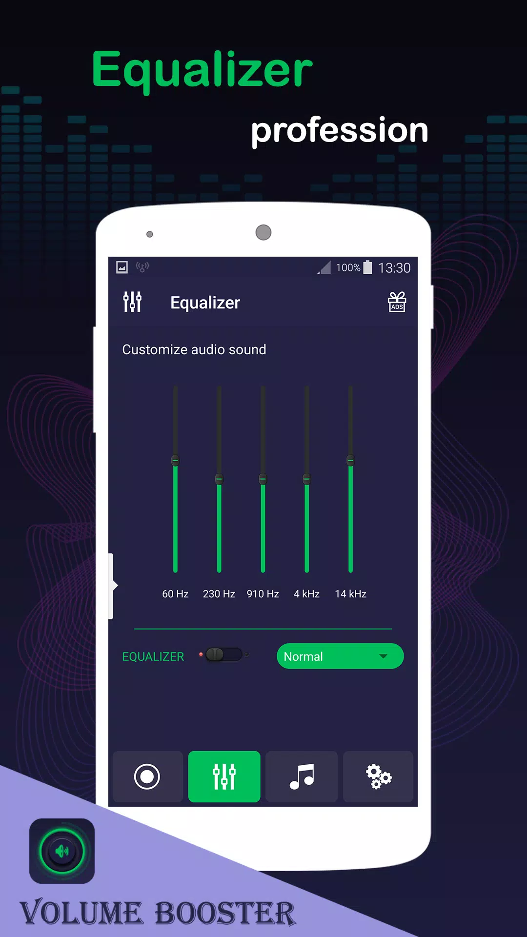 Volume booster, Mp3 player with equalizer for Android - APK Download