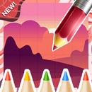 Cara Gambar Pemandangan - Tutorial Pemandangan APK