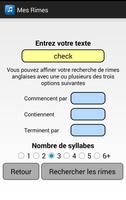 Mes Rimes capture d'écran 3