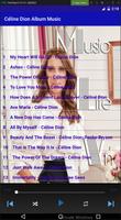 Céline Dion Album Music تصوير الشاشة 1