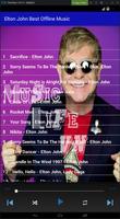 Elton John Best Offline Music capture d'écran 3