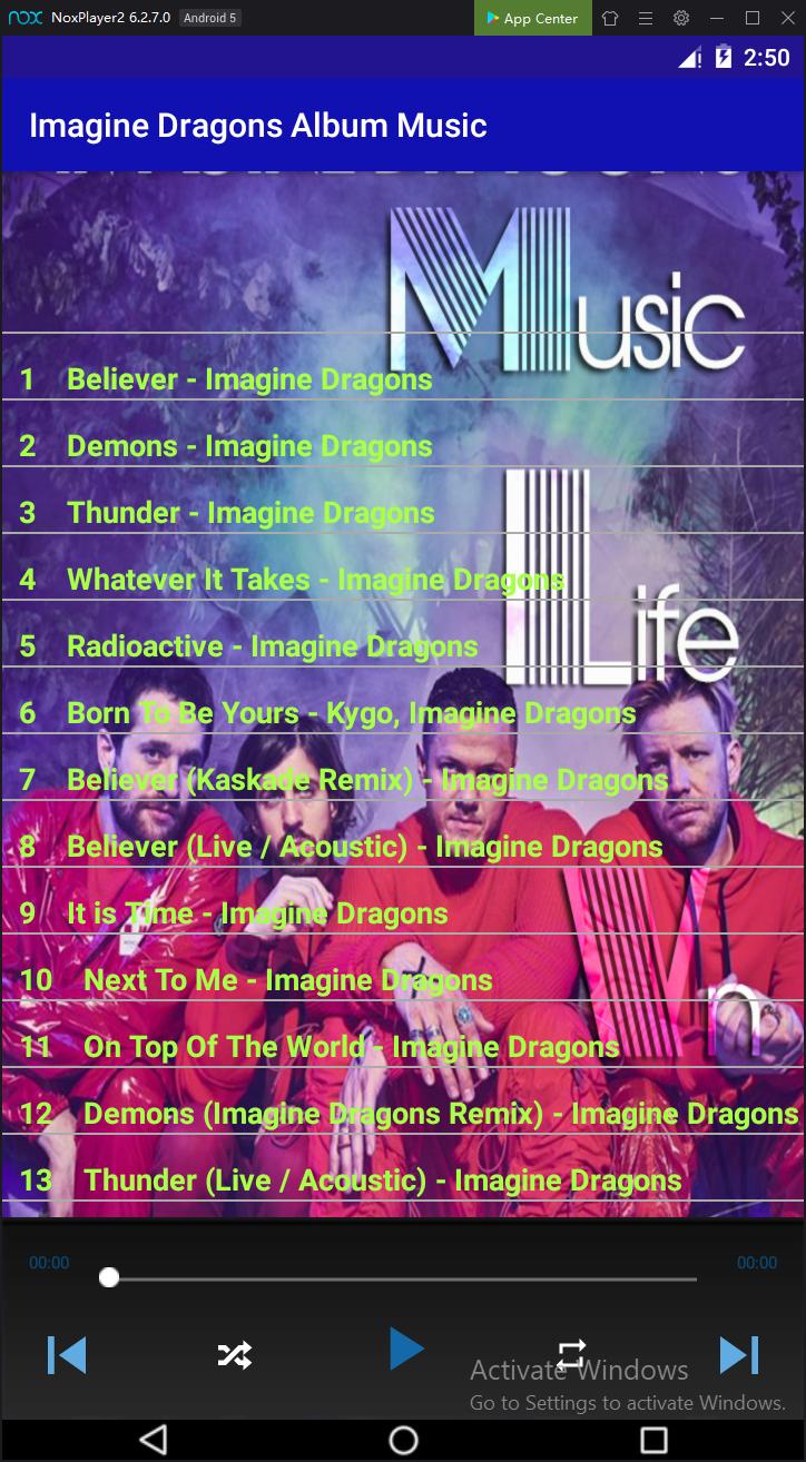 Imagine Dragons Album Music For Android Apk Download