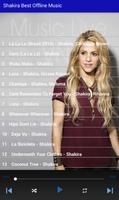 Shakira Best Offline Music captura de pantalla 1