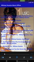 Whitney Houston Music Offline スクリーンショット 1