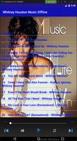 Whitney Houston Music Offline تصوير الشاشة 2