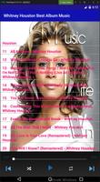 Whitney Houston Best Album Music capture d'écran 3