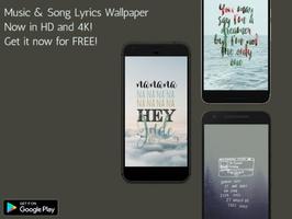Music and Song Lyric Wallpaper poster