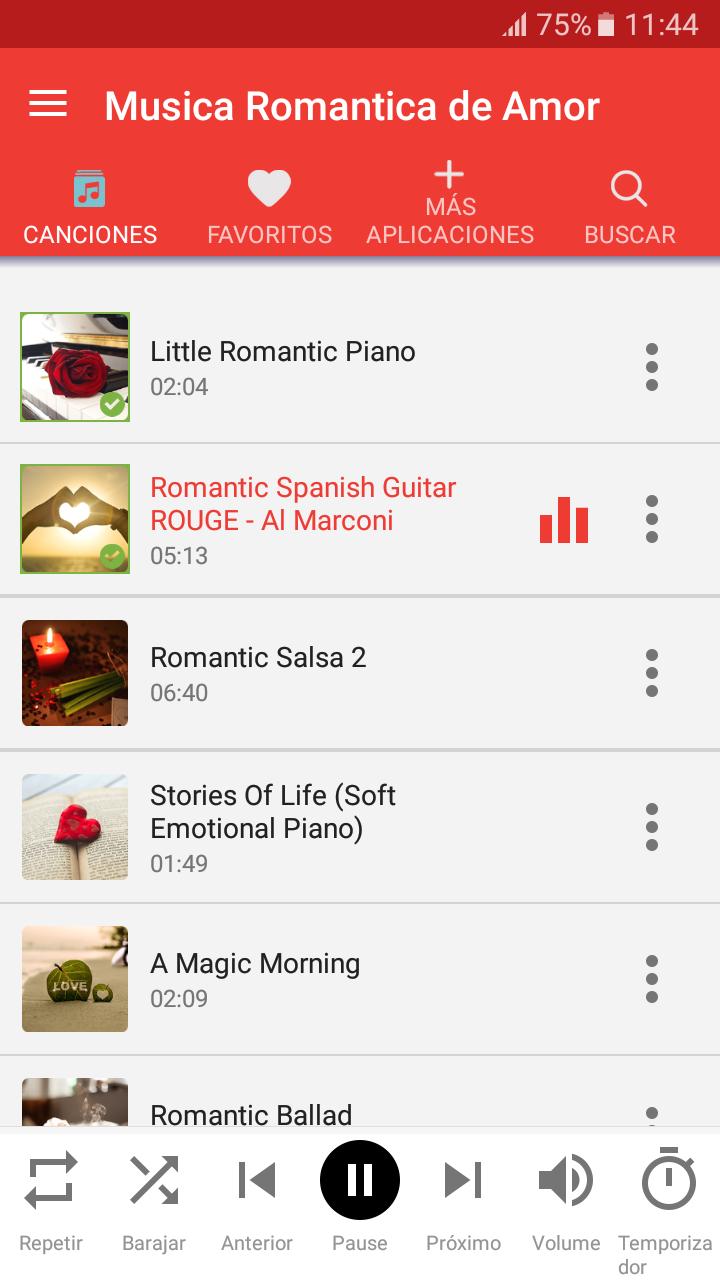 Descarga de APK de Musicas Romanticas de Amor para Android