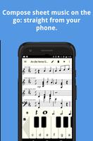 Compose sheet music plakat