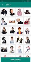 Super Pack Korean KPOP Boys for Whatsapp Sticker capture d'écran 1