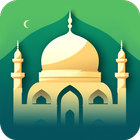 ikon Waktu sholat muslim dan kiblat