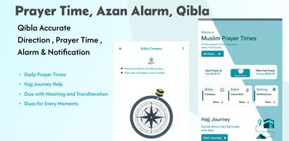 Prayer Time, Qibla Azan Alarm poster