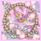 Diamonds Love Clock أيقونة