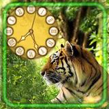 Jungles Tiger Clock biểu tượng