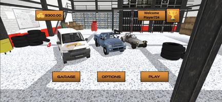 Автомобильные гонки 3D постер
