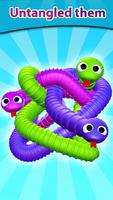 Tangled Snakes Puzzle Game Affiche