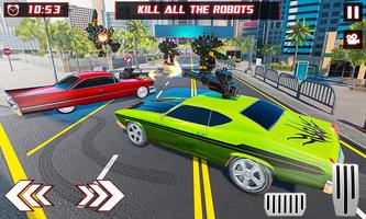 klassiek robot auto transform spel: City gevecht screenshot 2