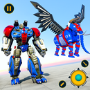Flying Elephant Robot Car Transform: Robot War APK