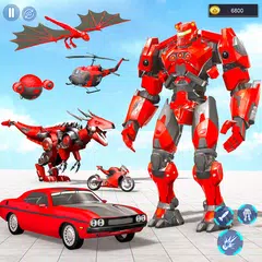 Flying Car Games - Robot Games APK Herunterladen