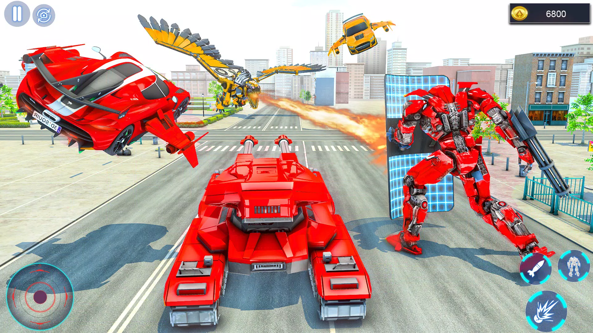 Flying Car Games - Robot Games APK for Android Download