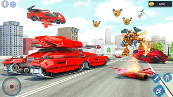 1 Schermata Flying Car Games - Robot Games