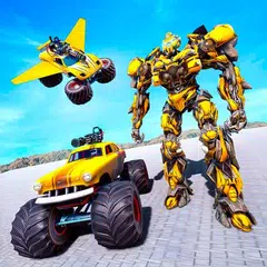 飛行 モンスター トラック 運転： ロボット 変形する ゲーム アプリダウンロード