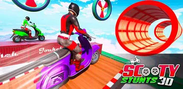 Scooter Stunts 3D: Mega Ramp Stunt Bike Game
