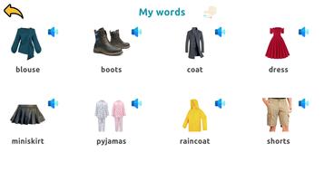 3 Schermata Learn Clothes in English