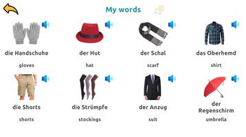 Learn Clothes in German capture d'écran 3