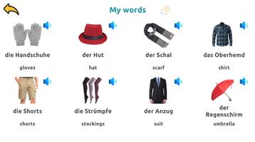 برنامه‌نما Learn Clothes in German عکس از صفحه