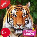 Learn Animals in Turkish: Picture Quiz Play Game APK